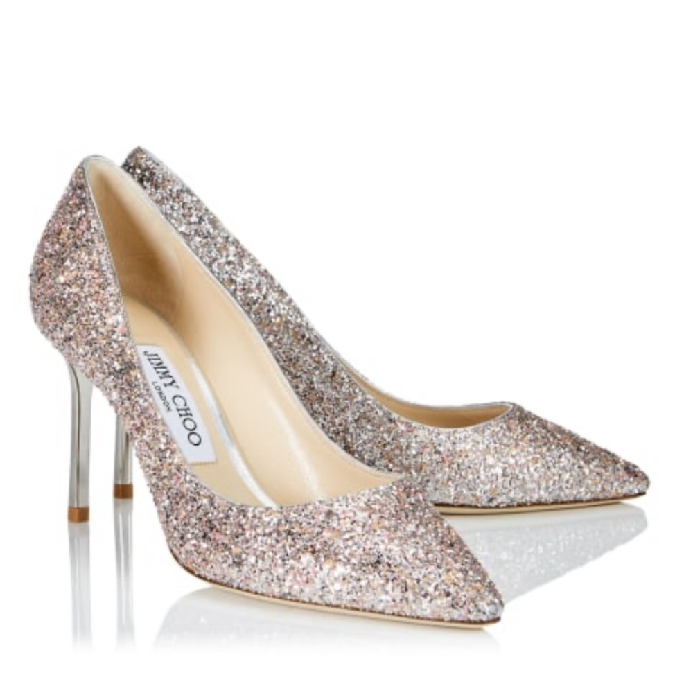 Jimmy Choo Romy 85 glitter heels